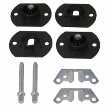 2-Pack Sectional Sofa Connector Bracket with Interlocking Pin Design for Modular Seating Assembly