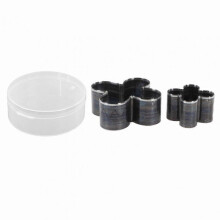 2 Pieces Alloy Steel Leather Cutting Die for 4-Leaf Flower Shapes with Hollow Punching Mold Sharply Designed for Crafting Projects