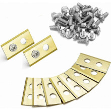 30pcs Titanium Replacement Blades for Robotic Lawn Mowers with Screws Compatible with Landroid Models