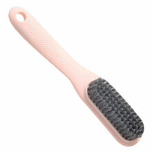 (Pink) Lightweight Shoe Brush with Strong Decontamination for Clothes and Shoes Cleaning Portable Convenience Tool