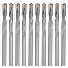 10 Pieces Tungsten Steel Twist Drill Bits for PCB CNC Engraving and Milling 5mm Shank