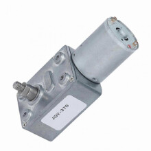 12V Gear Motor with 8mm Shaft, Self-Locking Reversible Worm Gearbox, 40RPM Speed Reduction