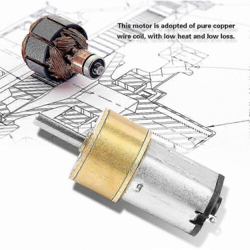 60RPM 14MM N20 Micro Gearbox Motor for DIY Robotics Projects (DC 6V) 1
