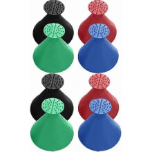 8-Piece 4-Color Round Ice Scraper with Funnel Design for Snow Removal and Car Maintenance