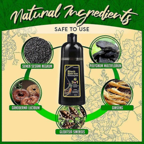 (Black)Meidu Botanical Extract Hair Dye 500ml Black 2