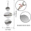 Wind Spinners 3D Hanging Decorations: Stainless Steel Metal Sculptures for Heliciform Wind 4