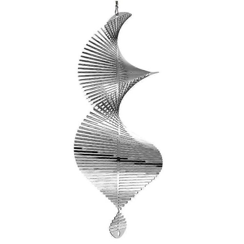 Wind Spinners 3D Hanging Decorations: Stainless Steel Metal Sculptures for Heliciform Wind 1