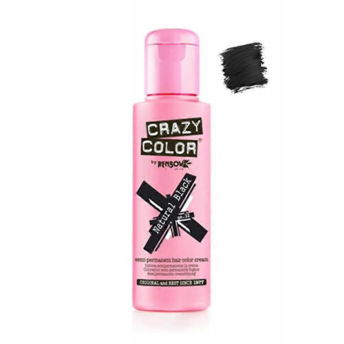 (Natural Black)Renbow Crazy Semi Permanent Hair Colors (various)