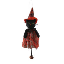 (Black cat) Halloween Pendant Kids Gift Hanging Ornament Garden Yard Wall Decoration Supply