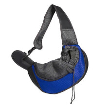 Aleko Dog Carrier Bag Dog Sling Carrier Bag Puppy Cat Pet Shoulder Sling Carrier Bag (royal Blue)