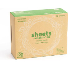 Sheets Laundry Club Wasverzachter Vellen, 50 Stuks (Tot 100 Ladingen) - Frisse Linnen - Nieuwe Technologie