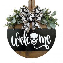 (B) Halloween Home Wall Decor Signs Indoor Outdoor Porch Wall Decor for Outdoor Farmhouse Porch
