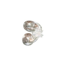 (Single) 1/2Pcs Crystal Earphone Clip Open Ear Decorative Clip Earbuds Earphone Accessories Removeable Earphone Decoration Multicolor
