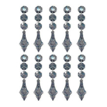 (blue) 10pcs Crystal Chandelier Prism, Acrylic Crystal Chandelier Prism Pendant Glass Crystal Zekai