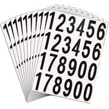 240 Pieces Self Adhesive Vinyl Numbers - 2 Inch Black On White - Mailbox Numbers Stickers