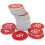 (Jan-50, Red) Engraved Plastic Number Tags for Key Identification 3