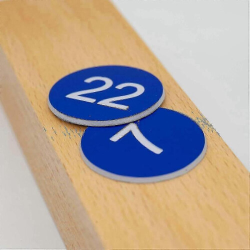 (Jan-50, Black) Engraved Plastic Number Tags for Key Identification 2