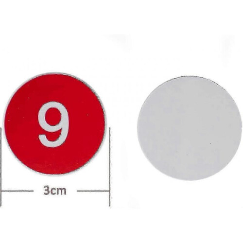 (201-300,Red)Engraved Plastic Number Tags for Key Identification 1