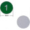(1-100,Green)Engraved Plastic Number Tags for Key Identification 2
