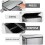Kitchen Rubbish Recycling Press Top Bin 60L Dual 2 Waste Compartment - Silver 4