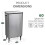 Kitchen Rubbish Recycling Press Top Bin 60L Dual 2 Waste Compartment - Silver 5
