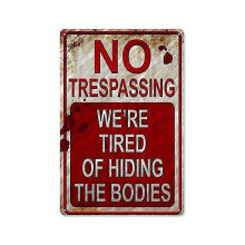 Halloween Decorations  Halloween Funny Metal Sign Vintage Signs Cool Signs for Bar Home
