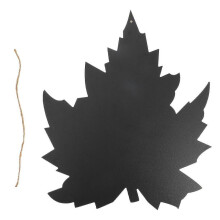 Black Message Blackboard Decorative Chalkboard for Writing Unique Maple Leaf Shape 11.8 x 9.8 Inches