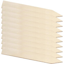 Garden Markers 30Pcs Ivory Wood Signs for Gardening Enthusiasts 15X2Cm Waterproof Tags Perfect for Landscaping