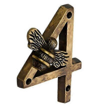 (A5) Brass Crafted Bee House Number Plaques with Modern Design and Metal Numbers 0-9 2025