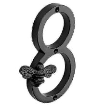 (B9) Brass Crafted Bee House Number Plaques with Modern Design and Metal Numbers 0-9 2025