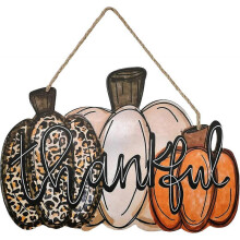 Thanksgiving Sign Fall Pumpkin Front Door Decoration Thanksgiving