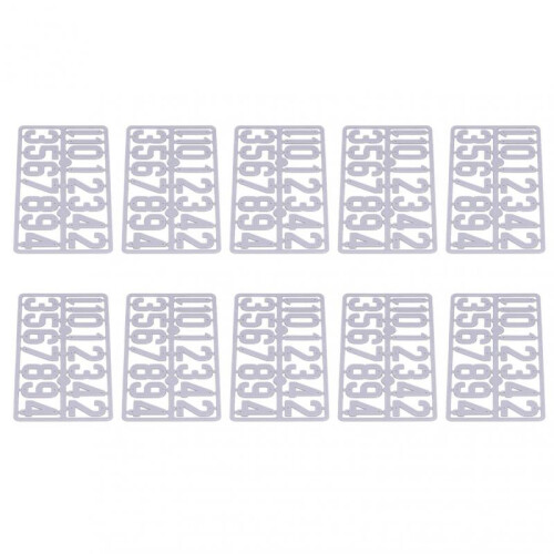 Detachable Plastic Number Tags for Homes, Apartments, and Beehives 2