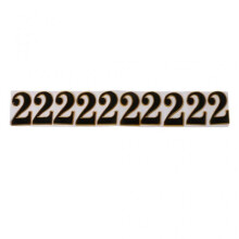 (2)Self Adhesive House Number Sign Number Digit Apartment Hotel Office Address Street Number Stickers Door Plate Sign