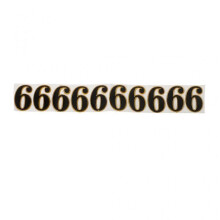 (6)Self Adhesive House Number Sign Number Digit Apartment Hotel Office Address Street Number Stickers Door Plate Sign