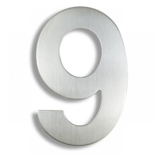 Stainless Steel House Number 6 Inch 15cm High