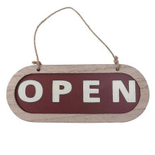 Double Sides Club Indoor Business Notice Bar Modern Wall Open Closed Decoration Hanging Sign Store Art bs