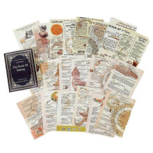 Retro Trace Book Page Material Paper Old Book Page Text Old spaper Decorative Material Paper Bak js