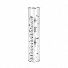 (6 inches) Upgraded Clear Rain Gauge, Crack-Proof Outdoor Rain Meter for Yard and Garden