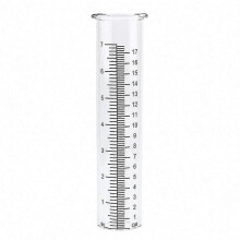 (7 inches) Upgraded Clear Rain Gauge, Crack-Proof Outdoor Rain Meter for Yard and Garden