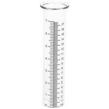 2 Pcs Professional Rain Gauge Tube Practical Glass Rain Measuring Cylinder