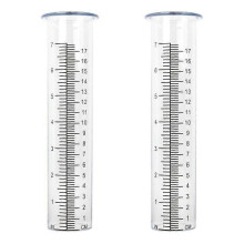 2pcs Plastic Rain Gauge Replacement Tube