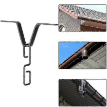 Gutter Rain Chain Hooks & Clips for Downspout Outlets, V Mount Anchors for Gutter Systems