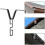 Gutter Rain Chain Hooks & Clips for Downspout Outlets, V Mount Anchors for Gutter Systems 1