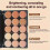 2PCS-Set: 15-02 Concealer Palette Aschenpinsel 7