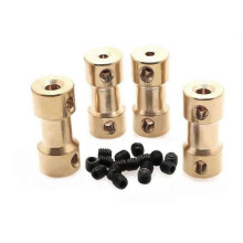 High-Quality Brass Motor Shaft Coupling Joint for RC Boats, Cars, Robots - 2/2.3/3/3.17/4/5/6mm Sizes