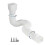 Rain gutter downspout extension piece, 1 piece, extendable from 21 inches to 60 inches 1