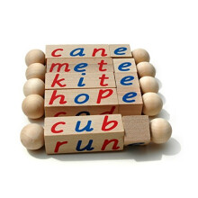 Kvalitet Montessori Silent E l?seklodser - L?r magi E til f?rskoleb?rn - Synsord P?dagogisk Early Reader Twist tr?leget?j