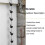 Gutter Rain Chain, 7.8 Feet, Durable and Rust-Resistant with Adjustable Length 3