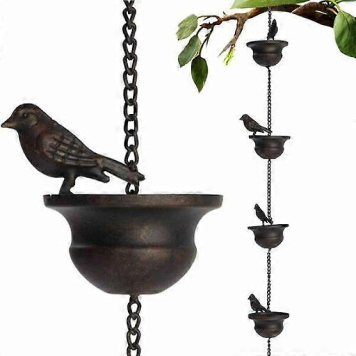 Gutter Rain Chain, 7.8 Feet, Durable and Rust-Resistant with Adjustable Length