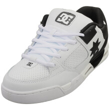 (8) DC Shoes Command Mens Skate Trainers in White Black